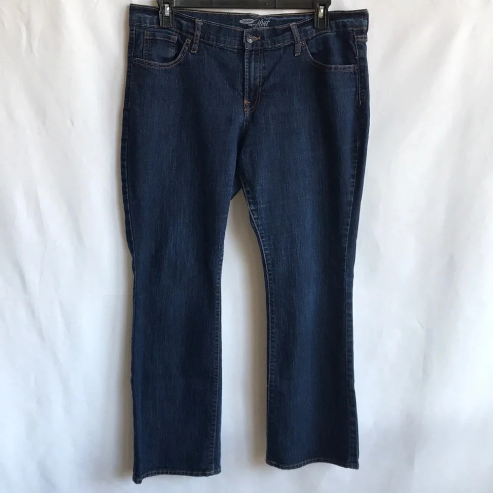 Old Navy The Flirt straight leg blue jeans, sz 16